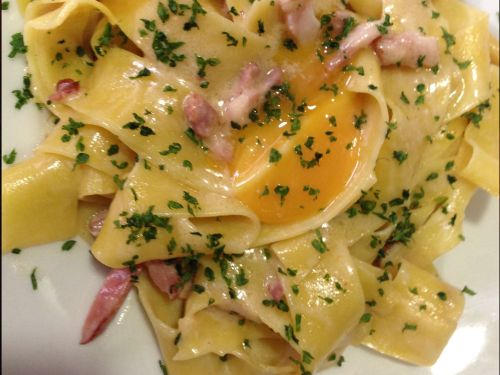 tagliatelles carbonara